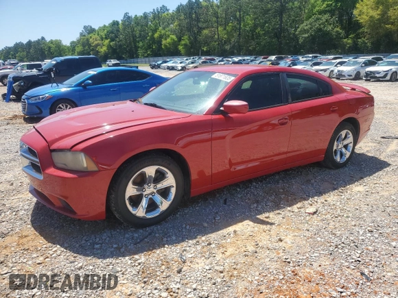 2013 Dodge Charger SE with VIN 2C3CDXBG0DH502825, listed as a Copart auction lot 51871835 with 207,309 mi miles and Salvage Title. Bid and sale history available at DreamBid. Image 1.