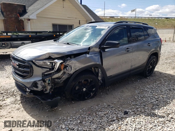 2019 GMC Terrain SLE with VIN 3GKALTEV2KL384035, listed as a Copart auction lot 51871775 with 72,035 mi miles and Salvage Title. Bid and sale history available at carsss.com. Image 1.