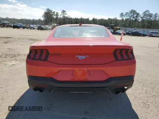 2024 Ford Mustang EcoBoost with VIN 1FA6P8TH0R5147236, listed as a Copart auction lot 46240535 with 0 mi miles and Salvage Title. Bid and sale history available at carsss.com. Image 6.