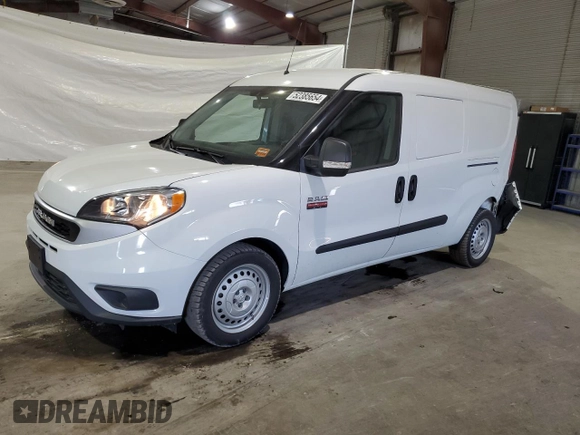 2022 Ram ProMaster City Cargo Tradesman with VIN ZFBHRFAB8N6Y66743, listed as a Copart auction lot 52385654 with 24,675 mi miles and Salvage Title. Bid and sale history available at DreamBid. Image 1.