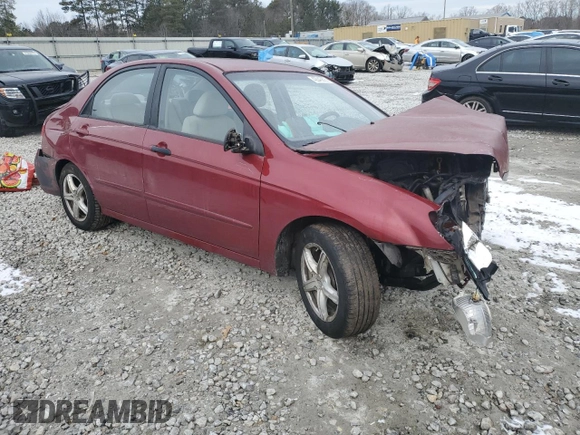 2008 Kia Spectra SX with VIN KNAFE121385554846, listed as a Copart auction lot 42045805 with 175,781 mi miles and Salvage Title. Bid and sale history available at carsss.com. Image 4.