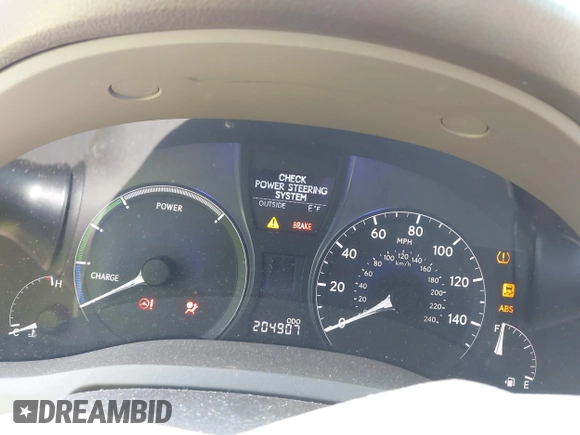 2010 Lexus RX 450h with VIN JTJZB1BA5A2400328, listed as a IAAI auction lot 42414019 with 225,000 mi miles and . Bid and sale history available at DreamBid. Image 7.