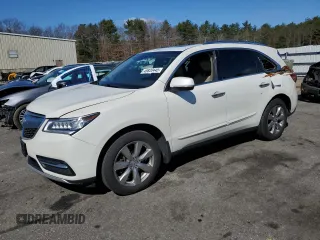 2016 Acura MDX Advance z VIN 5FRYD4H94GB001843, wystawiony jako Copart lot #49820445 z przebiegiem 122 636 mil mil oraz Szkoda całkowita • Salvage title. Historia ofert i sprzedaży dostępna na DreamBid. Obrazek 1.