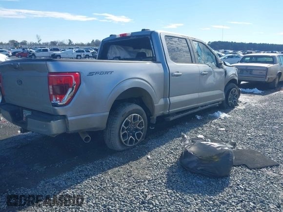 2021 Ford F-150 XL with VIN 1FTEW1CP3MFA22273, listed as a IAAI auction lot 41406480 with 65,914 mi miles and . Bid and sale history available at DreamBid. Image 4.