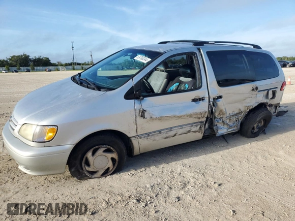 2003 Toyota Sienna LE with VIN 4T3ZF13C83U516107, listed as a Copart auction lot 69766244 with 0 mi miles and Salvage Title. Bid and sale history available at carsss.com. Image 1.