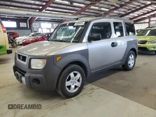2003 Honda Element EX z VIN 5J6YH28583L029816, wystawiony jako Copart lot #58888445 z przebiegiem 279 144 mil mil oraz Czysty tytuł • Clean title. Historia ofert i sprzedaży dostępna na DreamBid. Obrazek 1.
