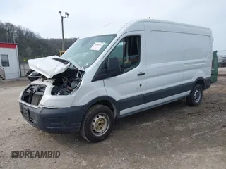 2023 Ford Transit Cargo with VIN 1FTBR1C80PKA42107, listed as a IAAI auction lot 42005312 with 80,123 mi miles. Bid and sale history available at carsss.com. Image 2.