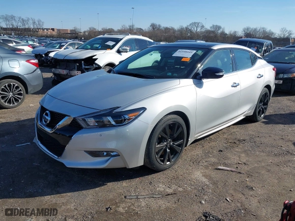 2018 Nissan Maxima SV with VIN 1N4AA6AP3JC404285, listed as a IAAI auction lot 41598049 with 62,830 mi miles. Bid and sale history available at carsss.com. Image 17.