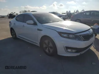 2013 Kia Optima Hybrid LX with VIN KNAGM4ADXD5047621, listed as a Copart auction lot 72852404 with 128,632 mi miles and Non Repairable. Bid and sale history available at carsss.com. Image 4.