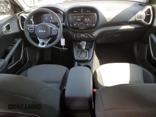 2023 Kia Soul LX with VIN KNDJ23AU6P7844417, listed as a Copart auction lot 55139825 with 27,648 mi miles and Salvage Title. Bid and sale history available at carsss.com. Image 8.