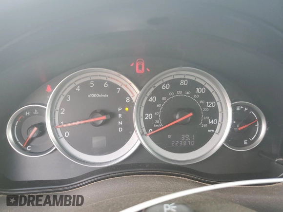 2005 Subaru Legacy with VIN 4S3BP616257303323, listed as a Copart auction lot 55765235 with 223,870 mi miles and Non repairable. Bid and sale history available at DreamBid. Image 9.
