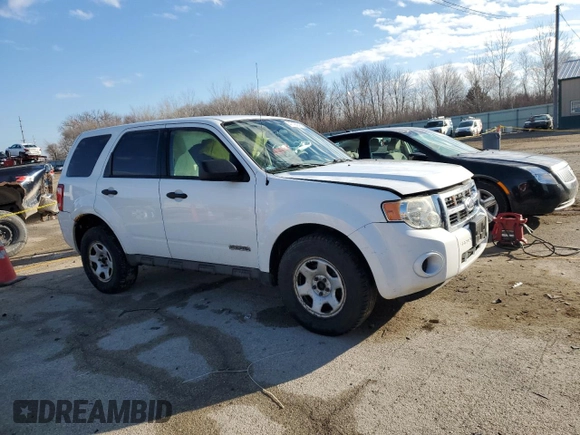 2008 Ford Escape XLS with VIN 1FMCU92Z58KD86427, listed as a Copart auction lot 47195845 with 212,174 mi miles and Salvage title. Bid and sale history available at DreamBid. Image 4.
