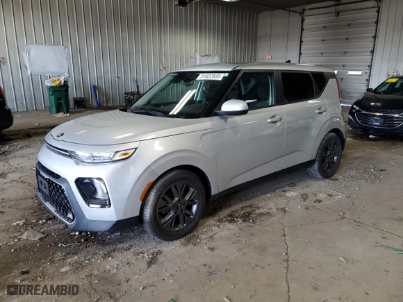 2021 Kia Soul EX with VIN KNDJ33AU8M7739905, listed as a Copart auction lot 51022835 with 20,964 mi miles and Salvage Title. Bid and sale history available at carsss.com. Image 1.