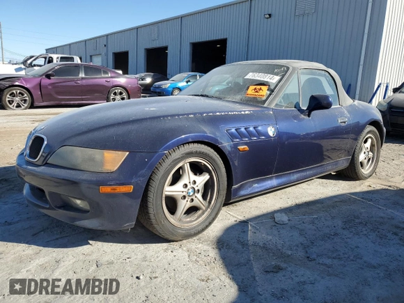 1997 BMW 3 Series 1.9L with VIN 4USCH7323VLB79150, listed as a Copart auction lot 76340814 with 0 mi miles and Salvage Title. Bid and sale history available at carsss.com. Image 1.
