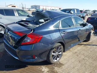 2020 Honda Civic Sedan EX with VIN 19XFC1F38LE002275, listed as a IAAI auction lot 41490501 with 1 mi miles. Bid and sale history available at carsss.com. Image 4.