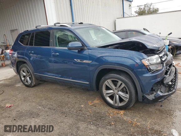 2018 Volkswagen Atlas SE with VIN 1V2FR2CA3JC557502, listed as a Copart auction lot 79512704 with 175,597 mi miles and Non repairable. Bid and sale history available at DreamBid. Image 4.