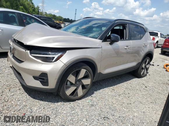 2023 Volvo XC40 Ultimate with VIN YV4ED3UM3P2013538, listed as a Copart auction lot 57995485 with 24,189 mi miles and Salvage title. Bid and sale history available at DreamBid. Image 1.