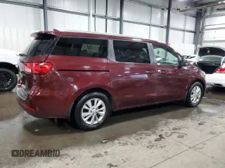 2016 Kia Sedona LX with VIN KNDMB5C17G6112900, listed as a Copart auction lot 66140554 with 208,132 mi miles and Salvage Title. Bid and sale history available at carsss.com. Image 3.