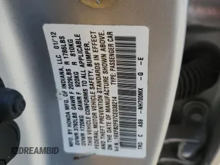 2012 Honda Civic EX-L with VIN 19XFB2F97CE038214, listed as a Copart auction lot 49440275 with 150,062 mi miles and Salvage Title. Bid and sale history available at DreamBid. Image 13.