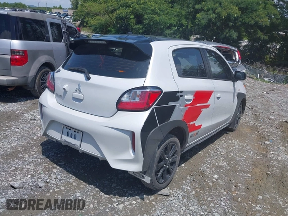 2023 Mitsubishi Mirage Black Edition with VIN ML32AWHJ0PH005641, listed as a IAAI auction lot 39886475 with 11,379 mi miles and . Bid and sale history available at DreamBid. Image 4.
