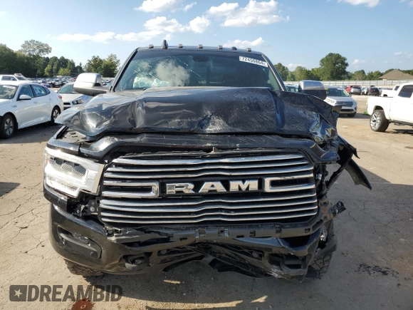 2022 Ram 2500 Laramie with VIN 3C6UR5FL2NG368132, listed as a Copart auction lot 72450864 with 65,556 mi miles and Salvage Title. Bid and sale history available at carsss.com. Image 5.