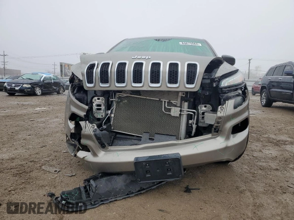 2017 Jeep Cherokee Sport with VIN 1C4PJMAB0HW657229, listed as a Copart auction lot 84675084 with 56,510 mi miles and Salvage Title. Bid and sale history available at carsss.com. Image 5.