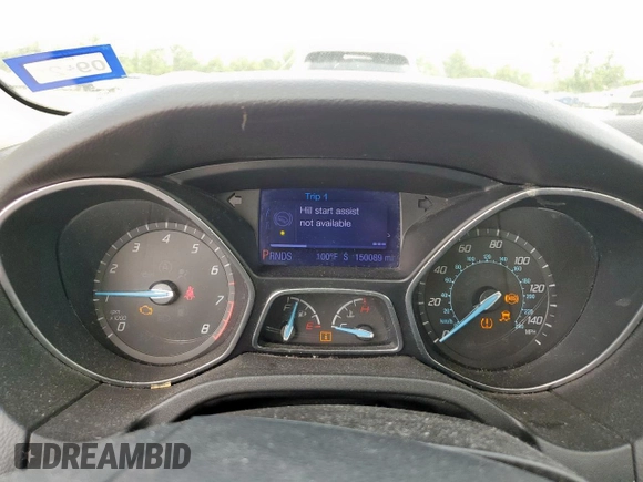 2013 Ford Focus SE with VIN 1FADP3F29DL284245, listed as a Copart auction lot 63702435 with 150,089 mi miles and Clean title. Bid and sale history available at DreamBid. Image 9.