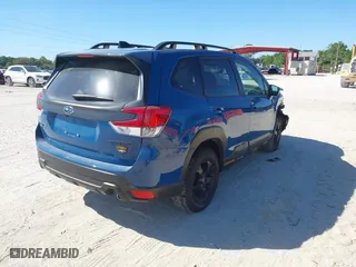 2024 Subaru Forester Wilderness with VIN JF2SKAJC3RH504740, listed as a IAAI auction lot 41822589 with 6,582 mi miles. Bid and sale history available at carsss.com. Image 4.