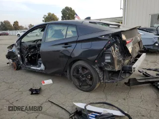 2022 Toyota Prius L Eco with VIN JTDKAMFU5N3178936, listed as a Copart auction lot 84766234 with 18,462 mi miles and Salvage Title. Bid and sale history available at carsss.com. Image 2.