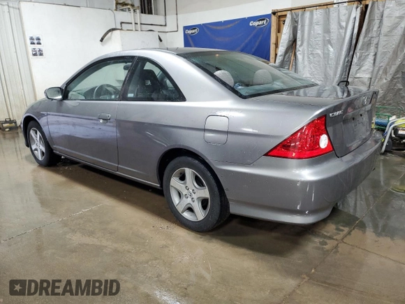 2005 Honda Civic EX with VIN 1HGEM21995L029717, listed as a Copart auction lot 78821004 with 157,857 mi miles and Salvage Title. Bid and sale history available at carsss.com. Image 2.