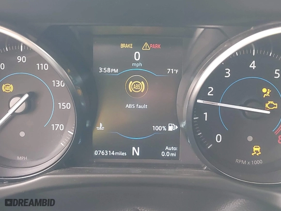 2019 Jaguar XF 25t Premium with VIN SAJBD4FX4KCY79210, listed as a IAAI auction lot 41716178 with 76,314 mi miles. Bid and sale history available at carsss.com. Image 15.