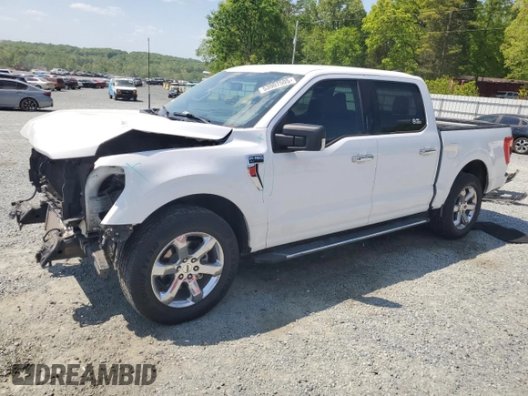 2021 Ford F-150 XL with VIN 1FTEW1C89MFC91290, listed as a Copart auction lot 53907505 with 75,098 mi miles and Salvage title. Bid and sale history available at DreamBid. Image 1.