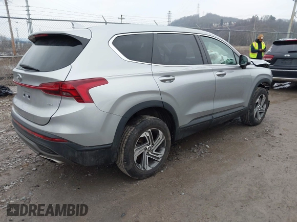 2022 Hyundai Santa Fe SE with VIN 5NMS1DAJ1NH400726, listed as a IAAI auction lot 41680232 with 21,188 mi miles and . Bid and sale history available at DreamBid. Image 4.