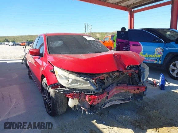 2016 Honda Accord Sport with VIN 1HGCR2F55GA137054, listed as a IAAI auction lot 41758711 with 106,922 mi miles and . Bid and sale history available at DreamBid. Image 1.