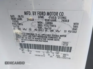 2006 Ford Escape Hybrid with VIN 1FMCU96H16KA61854, listed as a IAAI auction lot 42580035 with 264,173 mi miles and . Bid and sale history available at DreamBid. Image 9.