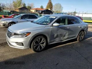 2021 Volkswagen Passat SE with VIN 1VWSA7A36MC014980, listed as a Copart auction lot 55523395 with 69,521 mi miles and Salvage title. Bid and sale history available at DreamBid. Image 1.