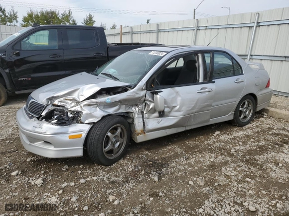 2003 Mitsubishi Lancer OZ-Rally with VIN JA3AJ86E93U602975, listed as a Copart auction lot 71230024 with 0 mi miles and Salvage Title. Bid and sale history available at carsss.com. Image 1.