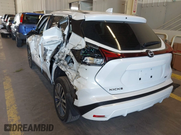 2023 Nissan Kicks SV with VIN 3N1CP5CVXPL567460, listed as a IAAI auction lot 42228702 with 31,328 mi miles and . Bid and sale history available at DreamBid. Image 3.