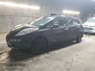 2016 Nissan LEAF S with VIN 1N4AZ0CP5GC310677, listed as a Copart auction lot 46488455 with 106,654 mi miles and Salvage Title. Bid and sale history available at carsss.com. Image 1.