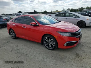 2020 Honda Civic Sedan Touring with VIN 2HGFC1F91LH683003, listed as a Copart auction lot 53839085 with 34,999 mi miles and Salvage Title. Bid and sale history available at carsss.com. Image 4.