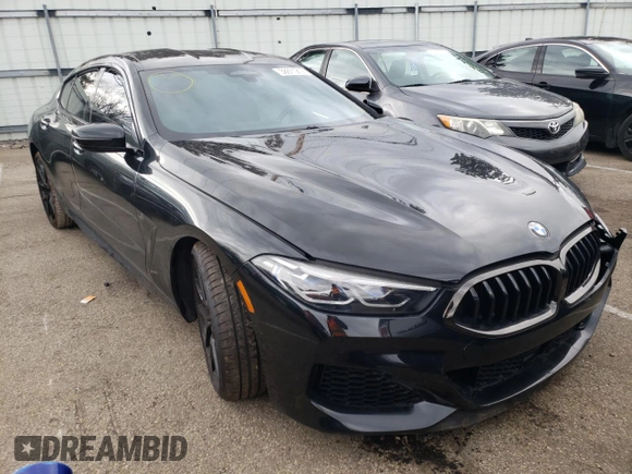 2022 BMW 8 Series M850i with VIN WBAGV8C08NCH71533, listed as a Copart auction lot 59507253 with 0 mi miles. Bid and sale history available at carsss.com. Image 1.