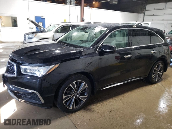 2020 Acura MDX Technology with VIN 5J8YD4H58LL009600, listed as a Copart auction lot 48809495 with 53,734 mi miles and Salvage title. Bid and sale history available at DreamBid. Image 1.