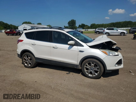 2013 Ford Escape SEL with VIN 1FMCU0HX4DUA84806, listed as a Copart auction lot 62593805 with 107,147 mi miles and Salvage title. Bid and sale history available at DreamBid. Image 4.