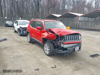 2017 Jeep Renegade Altitude with VIN ZACCJBBB5HPE43979, listed as a IAAI auction lot 41829163 with 109,500 mi miles. Bid and sale history available at carsss.com. Image 1.