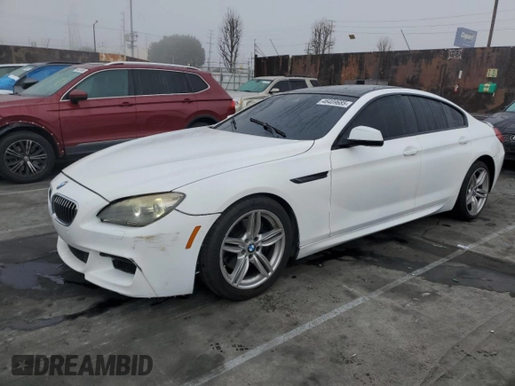 2014 BMW 6 Series 650i z VIN WBA6B2C59ED128936, wystawiony jako Copart lot #46409685 z przebiegiem 53 208 mil mil oraz Szkoda całkowita • Salvage title. Historia ofert i sprzedaży dostępna na DreamBid. Obrazek 1.