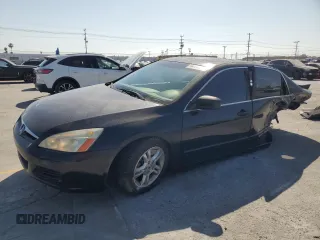 2006 Honda Accord EX-L z VIN 1HGCM56806A093196, wystawiony jako Copart lot #58756465 z przebiegiem 235 557 mil mil oraz Szkoda całkowita • Salvage title. Historia ofert i sprzedaży dostępna na DreamBid. Obrazek 1.