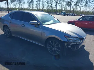 2015 Lexus GS 350 with VIN JTHBE1BL8FA013782, listed as a IAAI auction lot 41813115 with 93,378 mi miles. Bid and sale history available at carsss.com. Image 1.