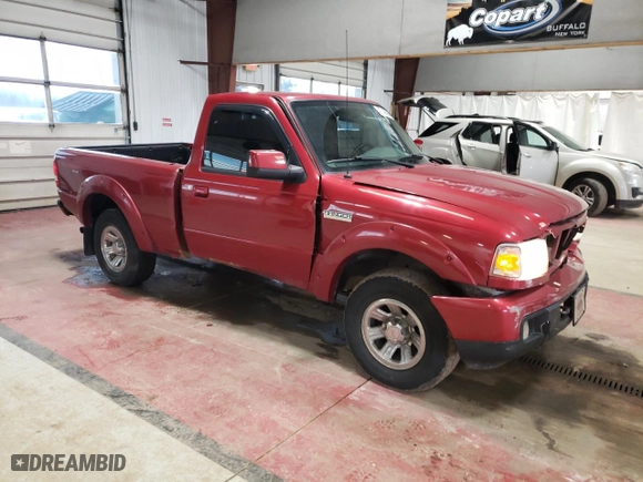 2006 Ford Ranger XL with VIN 1FTYR11UX6PA81637, listed as a Copart auction lot 47743895 with 169,032 mi miles and Salvage Title. Bid and sale history available at carsss.com. Image 4.