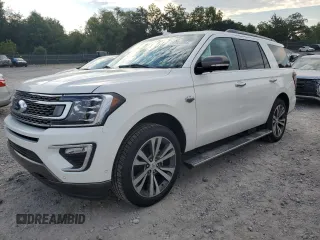 2021 Ford Expedition King Ranch with VIN 1FMJU1PT7MEA61834, listed as a Copart auction lot 66936994 with 63,691 mi miles and Non Repairable. Bid and sale history available at carsss.com. Image 1.