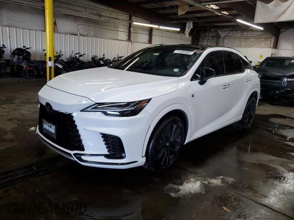 2023 Lexus RX with VIN 2T2BCMEA6PC001027, listed as a Copart auction lot 71285903 with 9,956 mi miles. Bid and sale history available at carsss.com. Image 1.